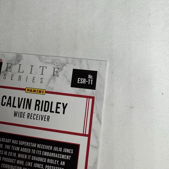 2018 Panini Donruss The Elite Series Rookies Calvin Ridley ESR-11 RC Falcons TN - Picture 6 of 6